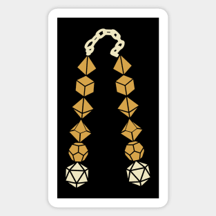 Polyhedral Dice Nunchucks Sticker